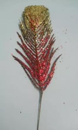 Foglia Glitterate Oro/Rosso  - Sconti per Fioristi e Aziende - Metall in 3 modell