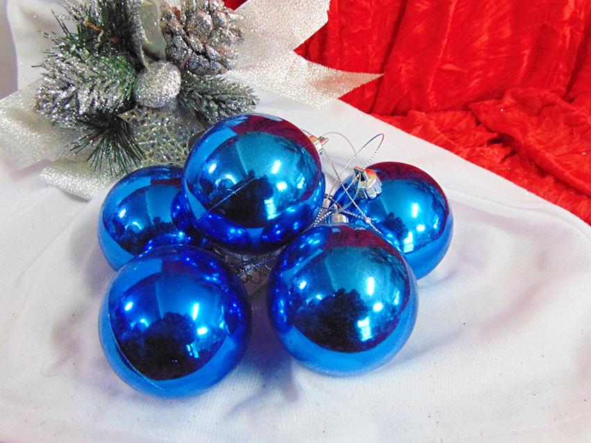 Palline di Natale Lucide-Matt  - Sconti per Fioristi e Aziende - cm. 6  Conf. 3 palline
