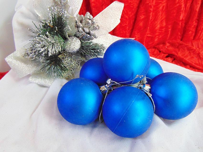 Palline di Natale Lucide-Matt  - Sconti per Fioristi e Aziende - cm. 6  Conf. 3 palline