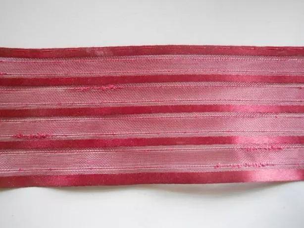 Nastro Organza Rigato H 55   - Sconti per Fioristi e Aziende - Rotolo da 10 metri
