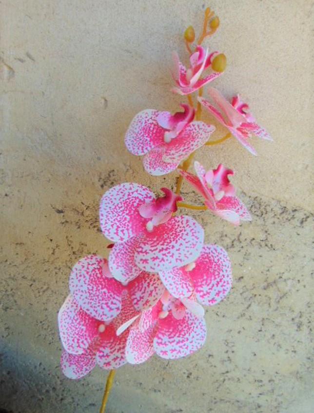 Phalenopsis x 9 in poliester - Sconti per fioristi e aziende . - Real touch