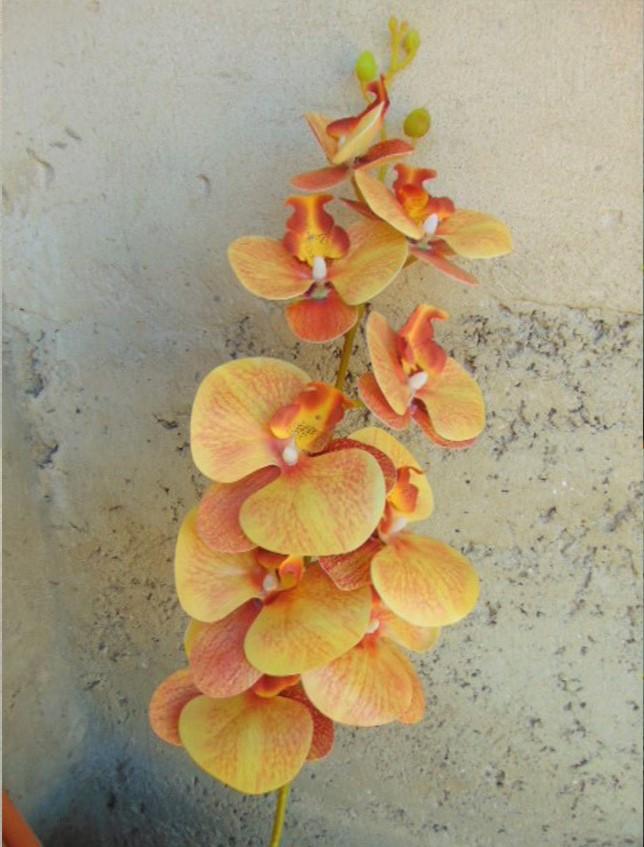 Phalenopsis x 9 in poliester - Sconti per fioristi e aziende . - Real touch