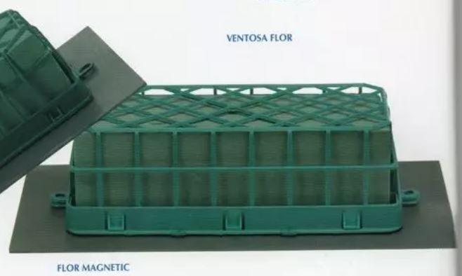 Gabbietta Magnetica cm. 25  - Sconti per Fioristi e Aziende - Con spugna Base Magnetica cm.36x18