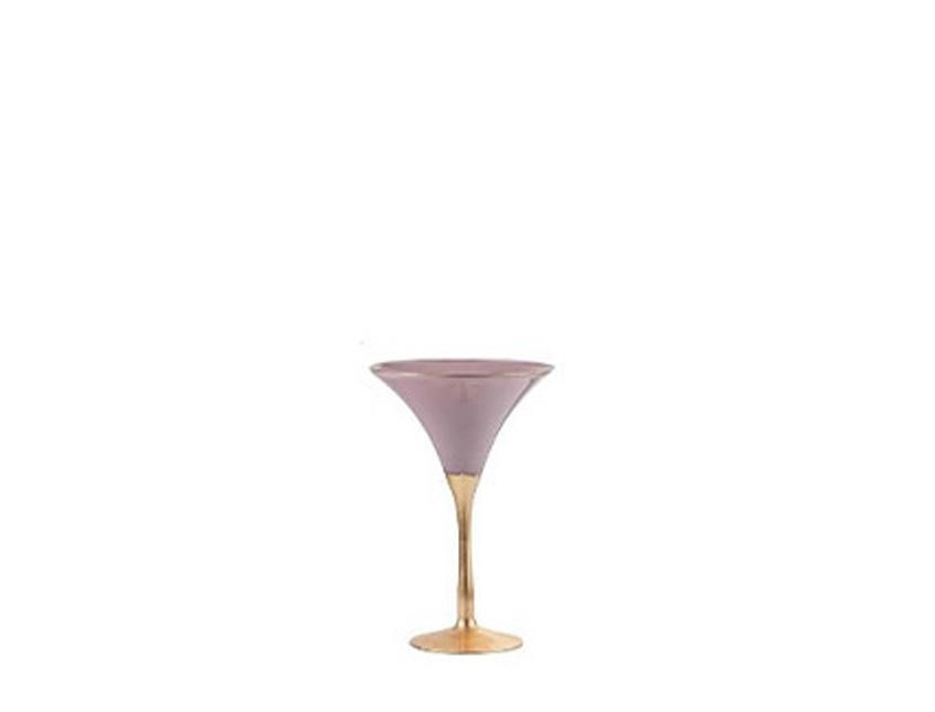 Coppe Martini e Coppe Bombate in Vetro Cipria/Oro Linea Ticino Sconti per Fioristi, Wedding e Aziende