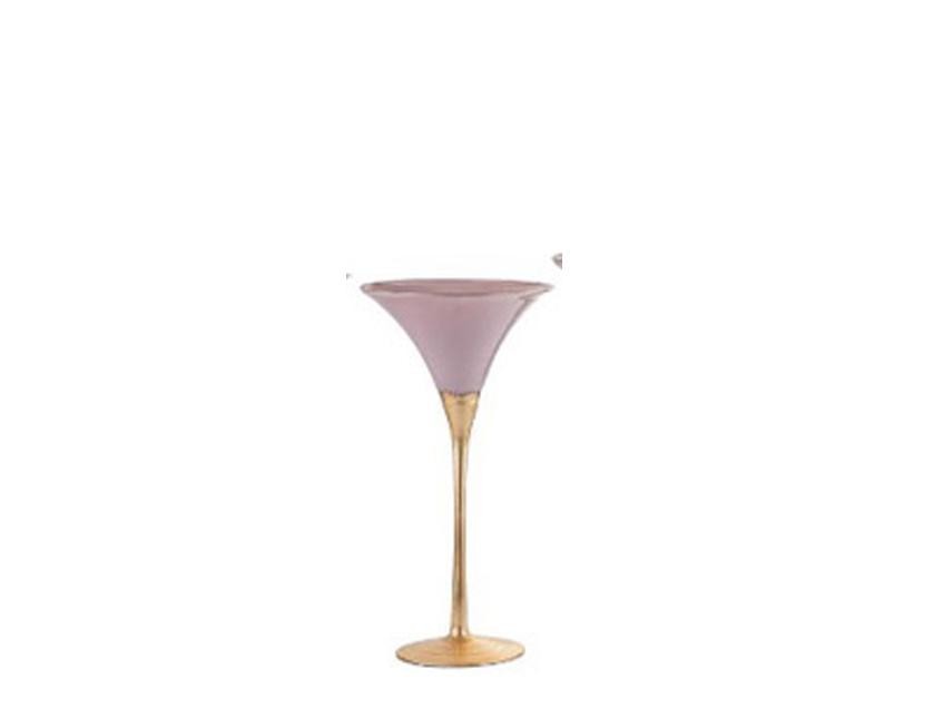 Coppe Martini e Coppe Bombate in Vetro Cipria/Oro Linea Ticino Sconti per Fioristi, Wedding e Aziende