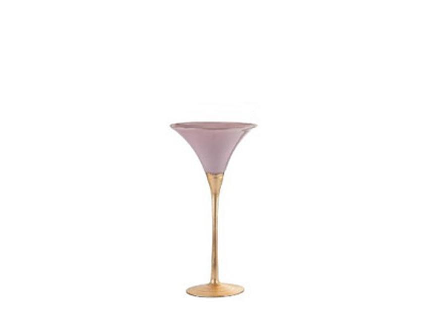 Coppe Martini e Coppe Bombate in Vetro Cipria/Oro Linea Ticino Sconti per Fioristi, Wedding e Aziende
