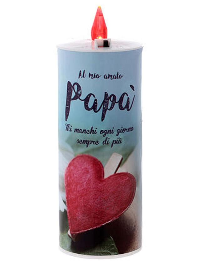Lumino con dedica H 17 cm durata 150 giorni Sconti per Fioristi, Wedding e Aziende