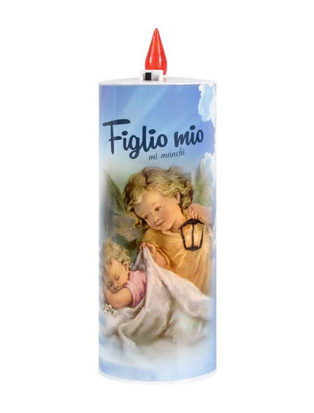 Lumino con dedica H 13 cm durata 150 giorni Sconti per Fioristi, Wedding e Aziende
