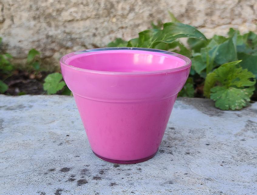 Vasetto Bimatt H 6,5 x 7,5  - Sconti per Fioristi e Aziende - Lucido interno/esterno