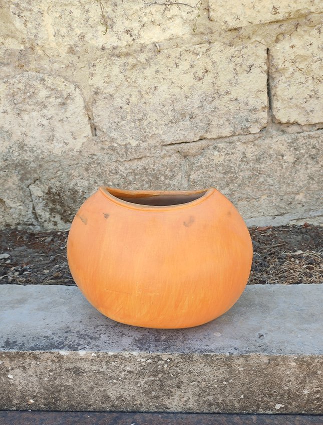 Vaso Terracotta Colorato  -  Sconto per Fioristi e Aziende - cm. 30x15 H 35 Mod. Bombato