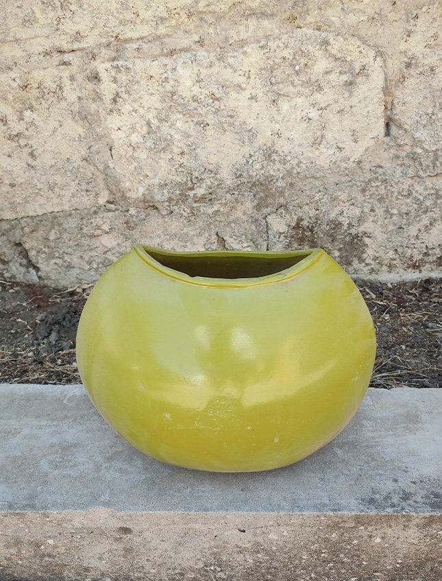 Vaso Terracotta Colorato  -  Sconto per Fioristi e Aziende - cm. 30x15 H 35 Mod. Bombato