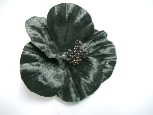 Hibiscus velluto con spilla - Sconto per Fioristi e Aziende - dm. 12