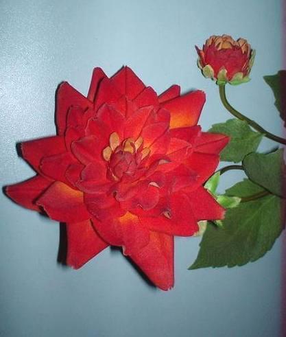 Dalia x 3 in Velluto H 80  - Sconti per Fioristi e Aziende . - Artificiale vellutata