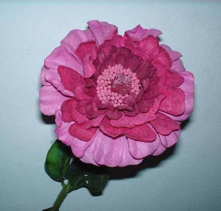 Zinnia Velvet Singola H 80  - Sconti per Fioristi e Aziende . -  In poliestere