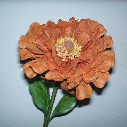 Zinnia Velvet Singola H 80  - Sconti per Fioristi e Aziende . -  In poliestere