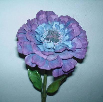 Zinnia Velvet Singola H 80  - Sconti per Fioristi e Aziende . -  In poliestere