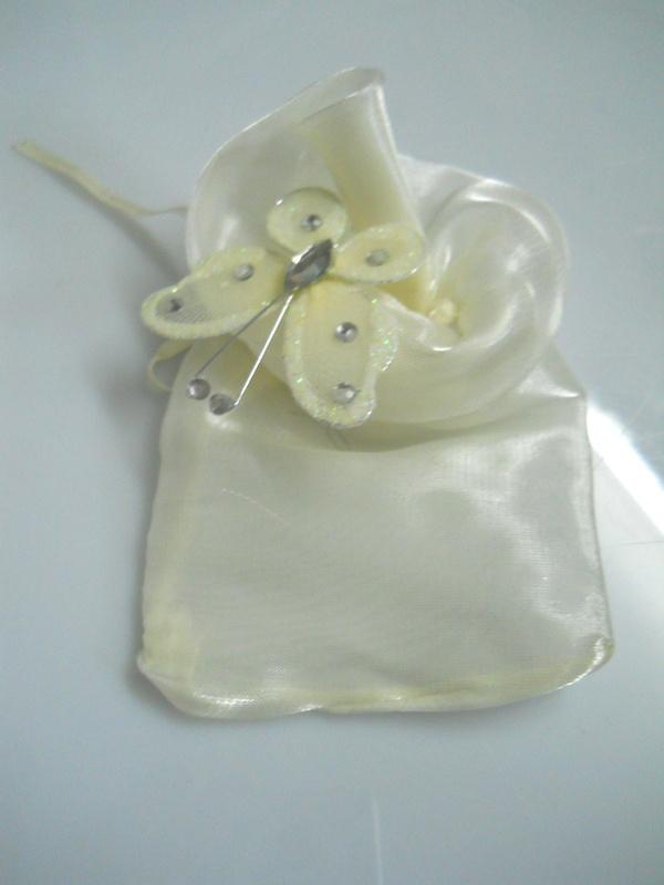 Sacchetto in organza con Farfalla  Nylon