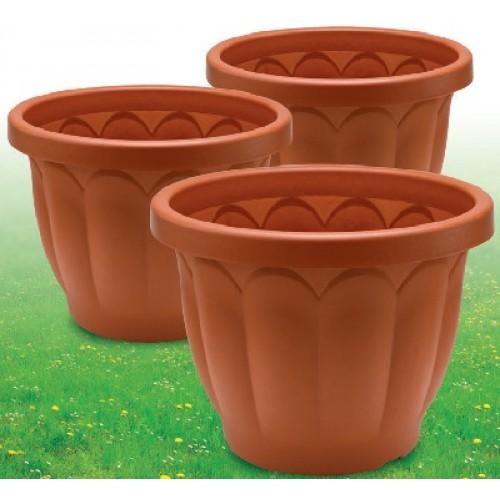 Vaso Dorico in plastica color terracotta - Sconti per Fioristi e Aziende