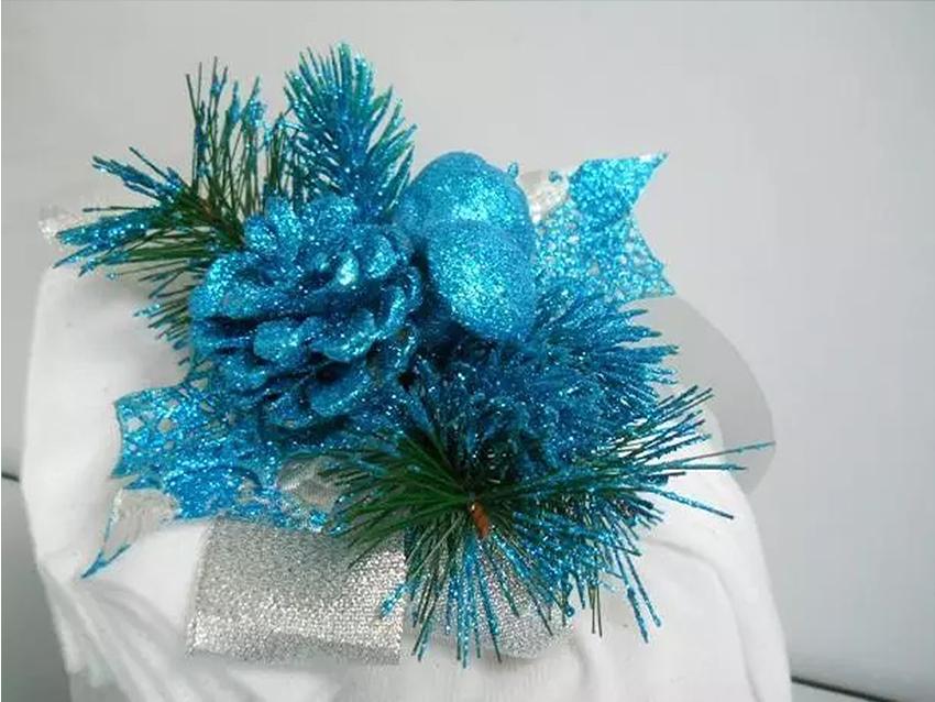 Porta Panettone in cotone cm. 45 x 45 - Sconti per Fioristi e Aziende - con tirante e decoro
