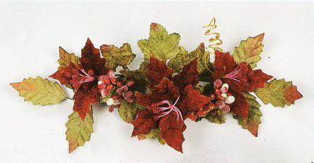 Tralcio Sorriso Poinsettia  - Sconti per Fioristi e Aziende - Cm. 14 o cm 23 animato