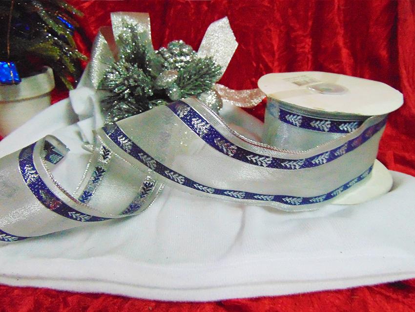 Nastro Pinetti Blu H 25/38/65 da mt. 25 Animato  - Sconti per Fioristi e Aziende