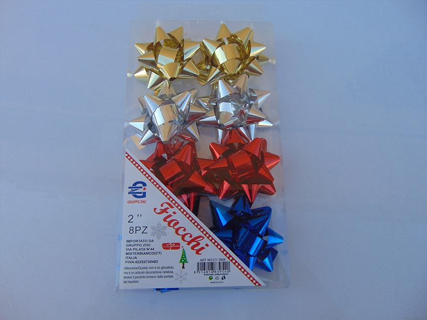 Stelline pacco Mix Metal  - Sconti per Fioristi e Aziende - Cm. 5.25 - Colori diversi