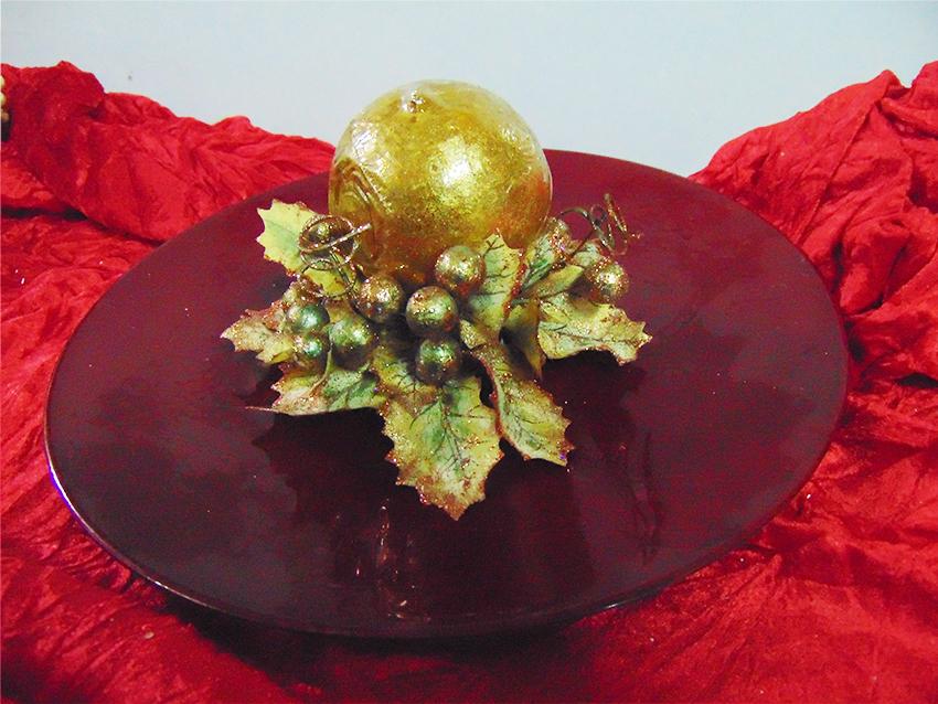 Piatto in PVC cm. 18 e 28 - Sconti per Fioristi e Aziende - Arancio e Bronzo