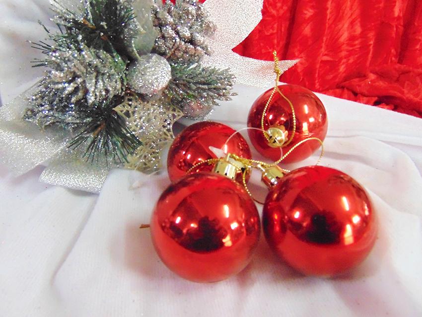 Palline di Natale Lucido/Matt  - Sconti per Fioristi e Aziende - cm. 8 Conf. 2 palline