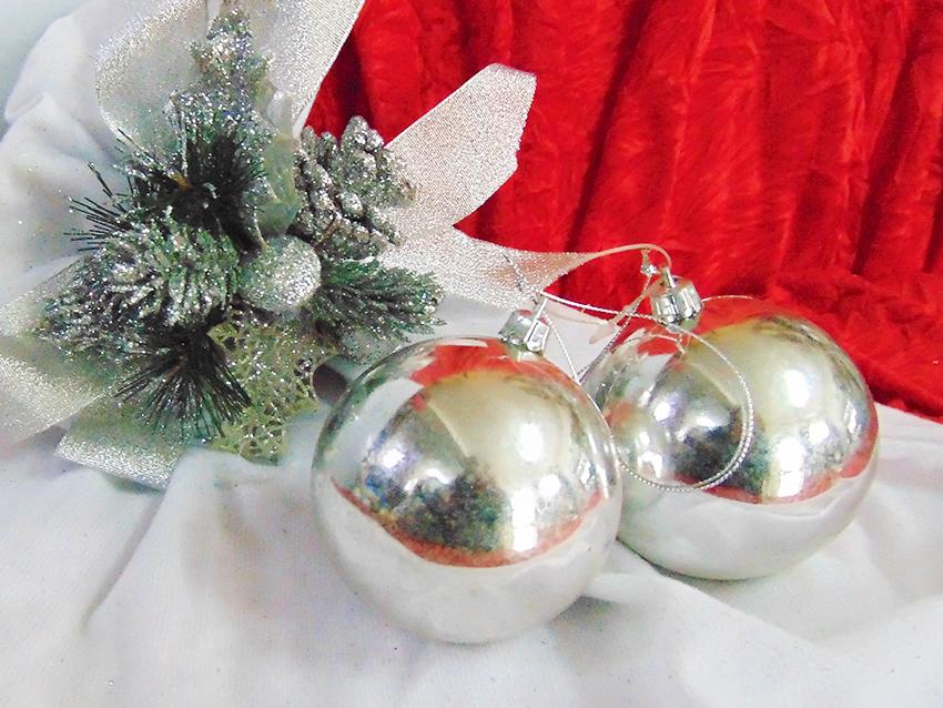 Palline di Natale Lucido/Matt  - Sconti per Fioristi e Aziende - cm. 8 Conf. 2 palline