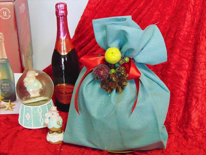 Porta Panettone in lino cm 42 x 43 - Sconti per Fioristi e Aziende - Colori diversi