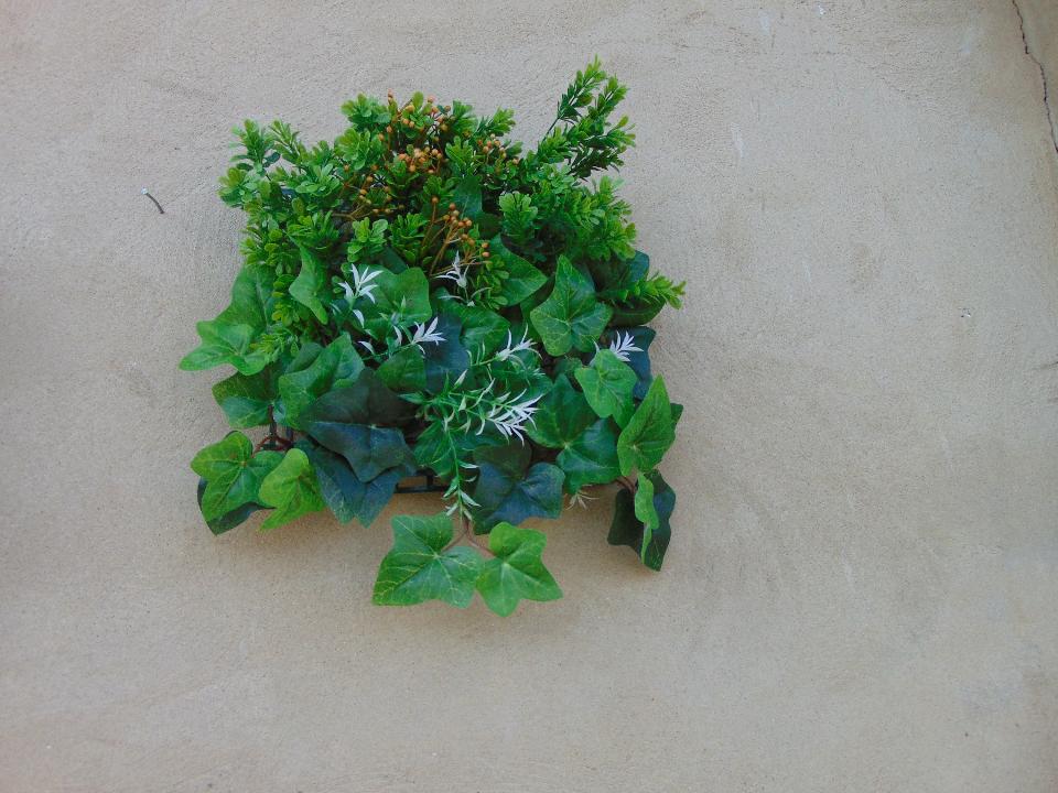 Pannello vegetato Boxwood cm. 33x33 - Sconti per Fioristi e Aziende . - in poliestere e lattice