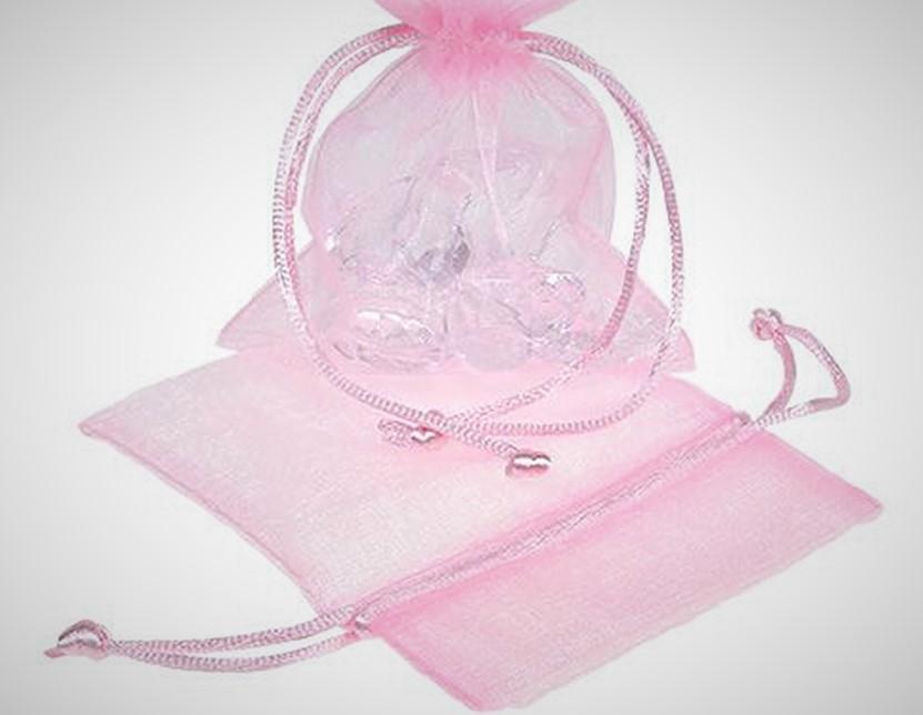 Sacchetto Portaconfetti cm. 7,5 x 10 in Organza con tirante - Sconti per Fioristi e Aziende