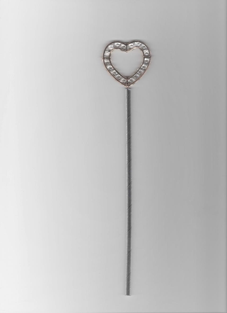 Cuore strass dm. 4 con cannuccia H 24 - Sconti per Fioristi e Aziende
