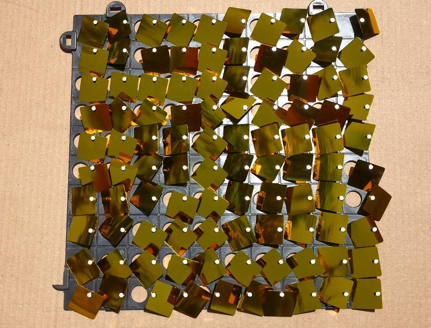Pannello Paillettes quadrato Metallico Cangiante - Sconti per Fioristi e Aziende . - Misura cm. 30 x30