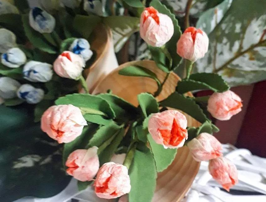 Tulipanini x 12 in poliestere Sconti per Fioristi e Aziende