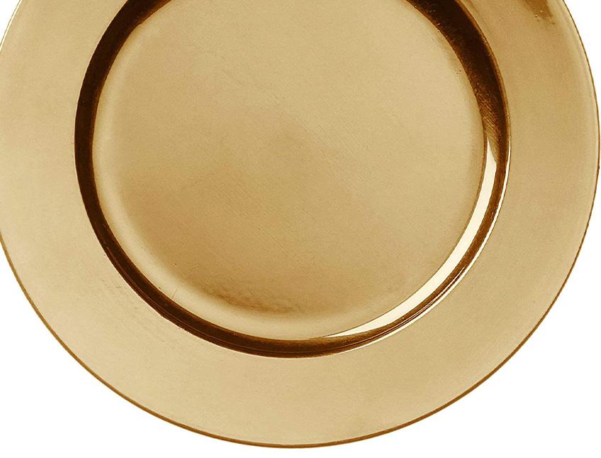 Sottopiatto dm. 33 lucido  - Sconti per Fioristi e Aziende - Oro - Argento - Rosso