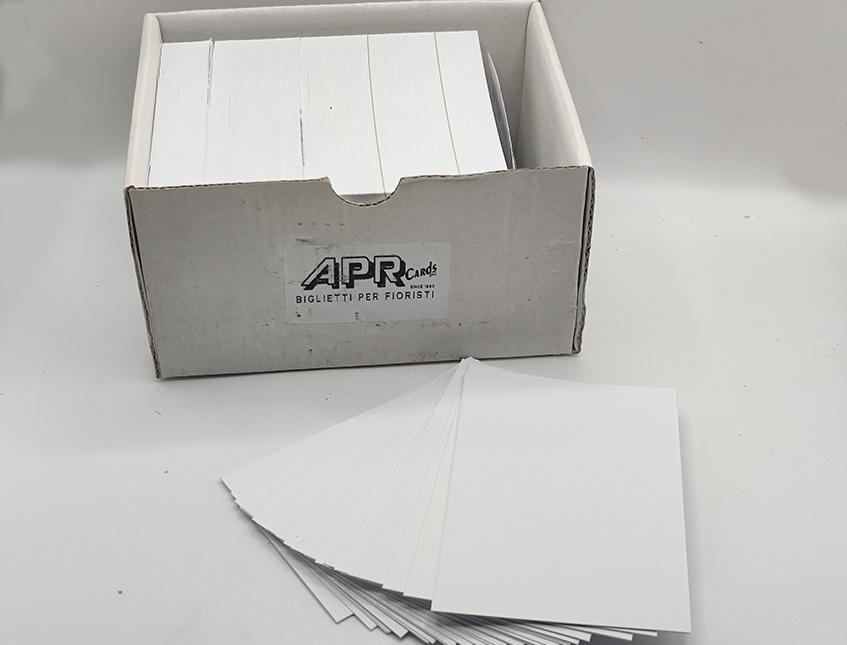 Box 500 Bigliettini Bianchi - Sconti per Fioristi e Aziende - Box solo bigliettini