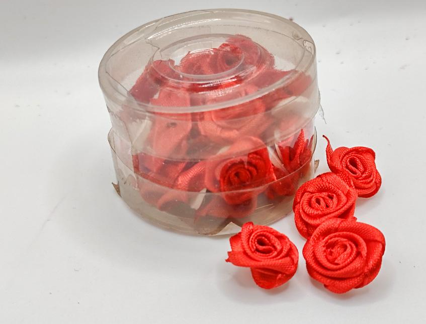 Roselline Raso con adesivo - Sconti per Fioristi e Aziende - Box x 30 Roselline