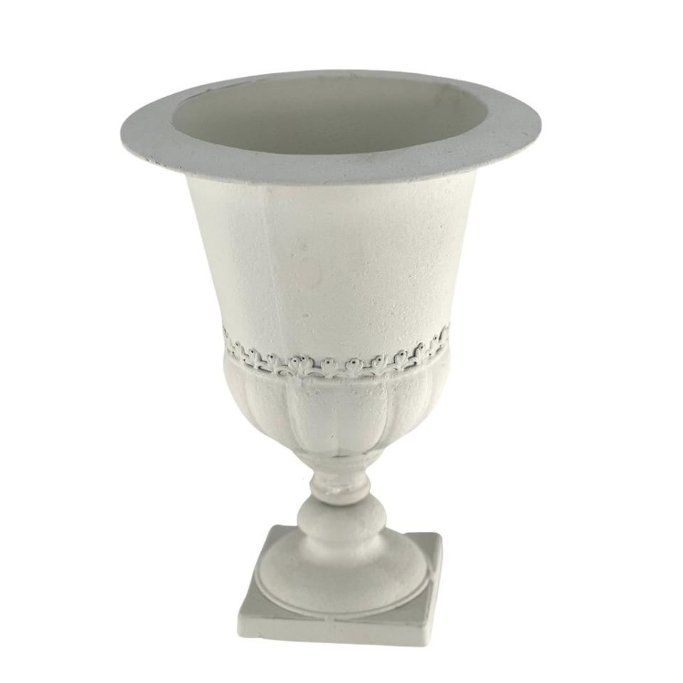 Coppa Anticata H 33 cm. -  Sconti per Fioristi e Aziende . - Bordo Metalllo in Oro o Bianco