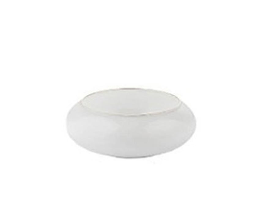 Calici, Ciotole e Profumatori in Vetro Bianco/Oro Linea Ticino Sconti per Fioristi, Wedding e Aziende