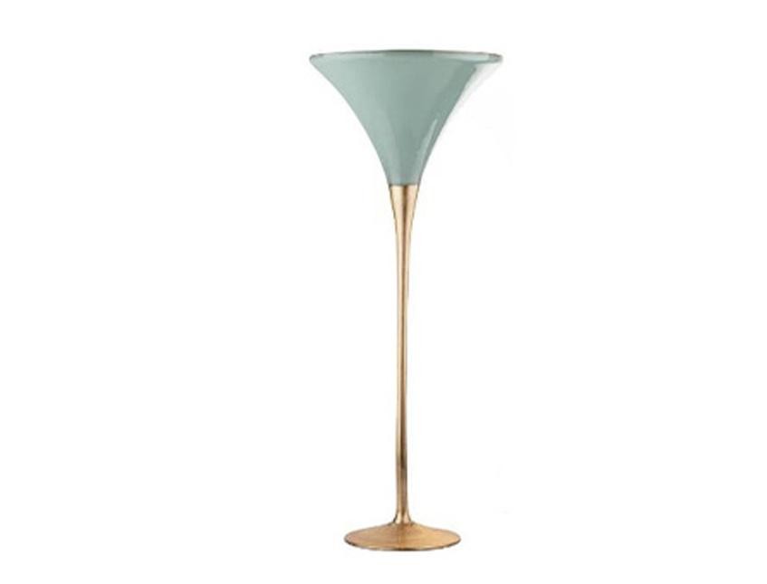Coppe Martini e Coppe Bombate in Vetro Verde/Oro Linea Ticino Sconti per Fioristi, Wedding e Aziende