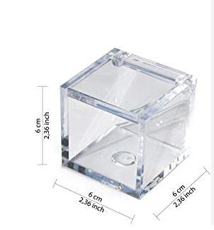 Cubetto plexiglass per bomboniera in 4 misure per fioristi e wedding