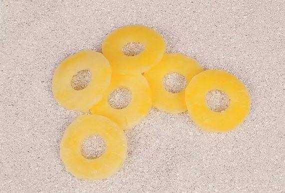 Ananas a Fetta in Plastica - Sconti per Fioristi e Aziende . - dm. 8 cm