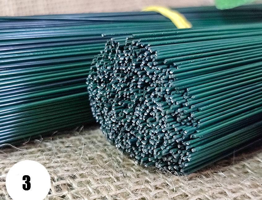 Ferro smaltato verde H 37  - Sconti per Fioristi e Aziende - Confezione da kg. 2,5