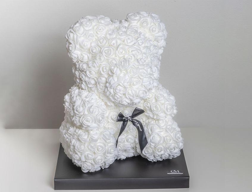 Teddy Bear Rose H 40 x 25 - Sconti per Fioristi e Aziende . - in box PVC