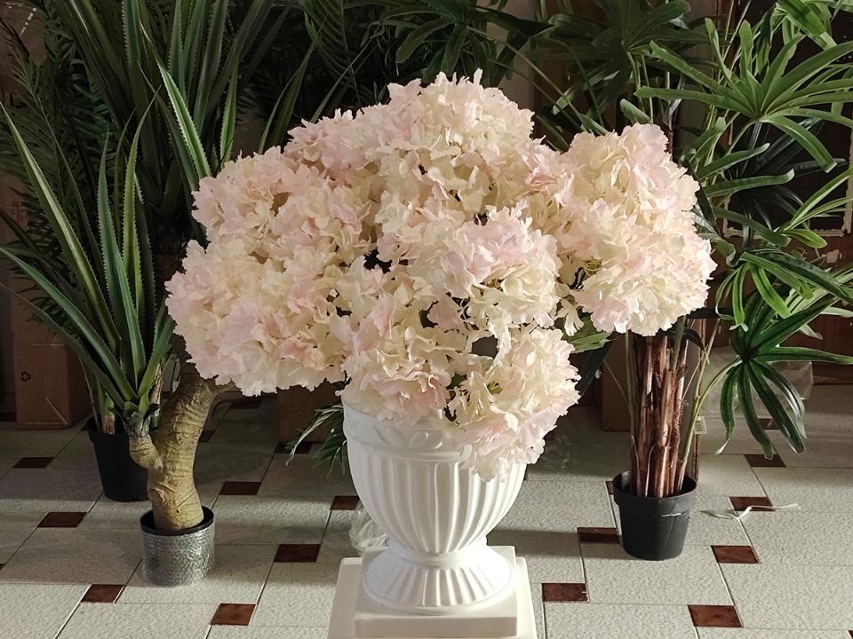 Ortensia Bush x 6 Artificiale - Sconti per Fioristi e Aziende . - Vari colori