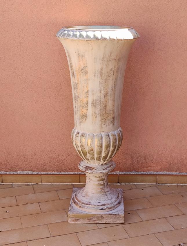 Coppa Romana Pietra Antica  - Sconti per Fioristi e Aziende . - Vetroresina H 62/92/122