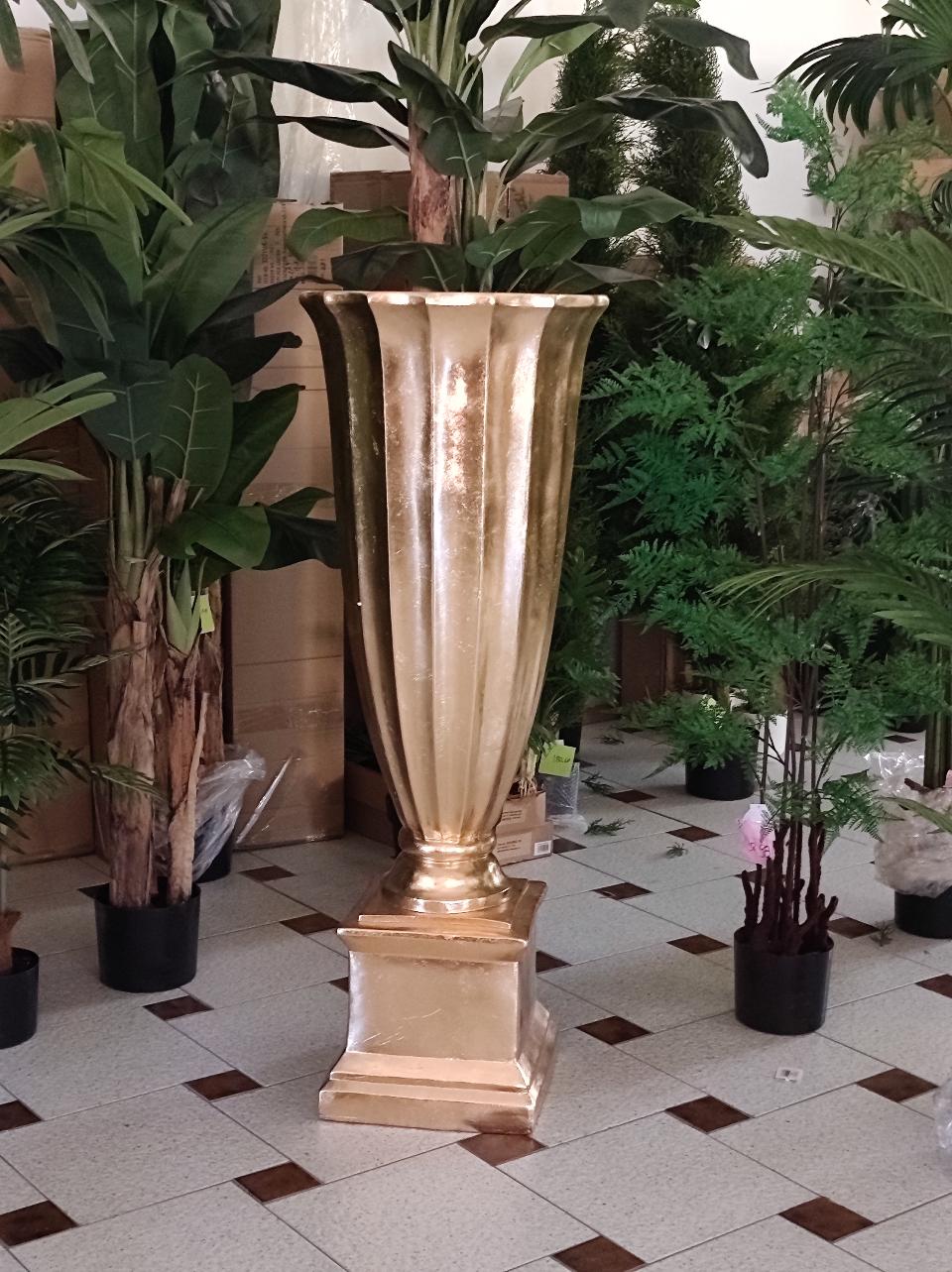 Coppa Oro Lucido c/base  - Sconti per Fioristi e Aziende . - Vetroreina H 61/91/122