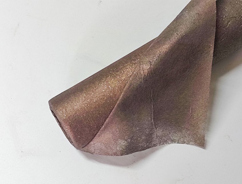 Bobina Velur Stesa H 100   - Sconti per Fioristi e Aziende - Rotolo mt. 20 glitterata
