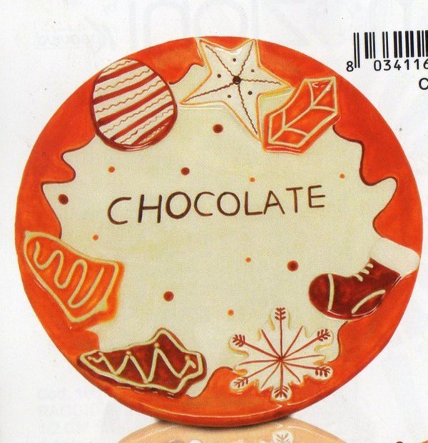 Piatti e biscottiere ceramiche - Sconti per Fioristi e Aziende - Crema e Cacao